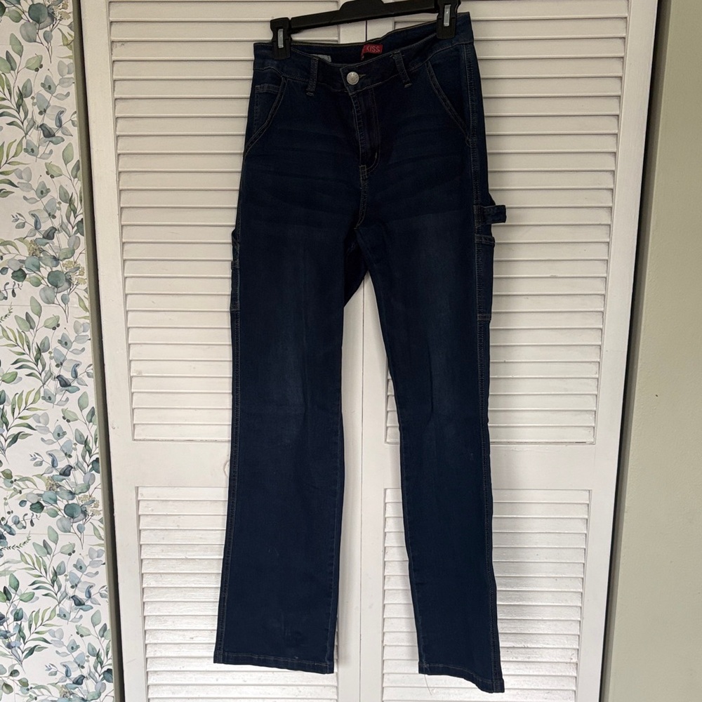 Dark Blue straight leg Jeans